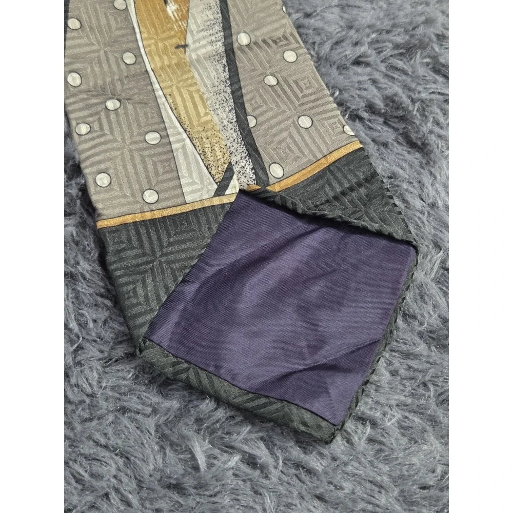 Torriani Italian‎ Silk Extra Long Tie Geometric